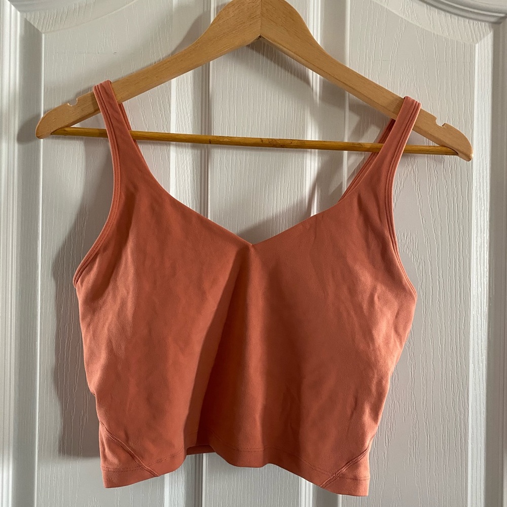 lululemon Align Tank Rustic Coral size 8